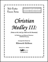 Christian Medley III: Praise to the Lord; Go,Tell It on the Mountain (CGDGAD Tuning) Guitar and Fretted sheet music cover